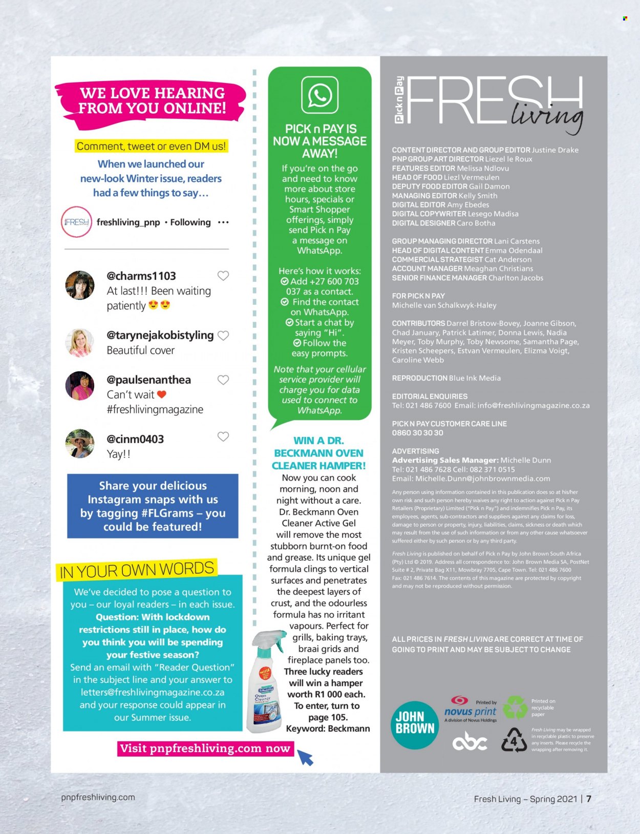 Pick n Pay specials. Page 7