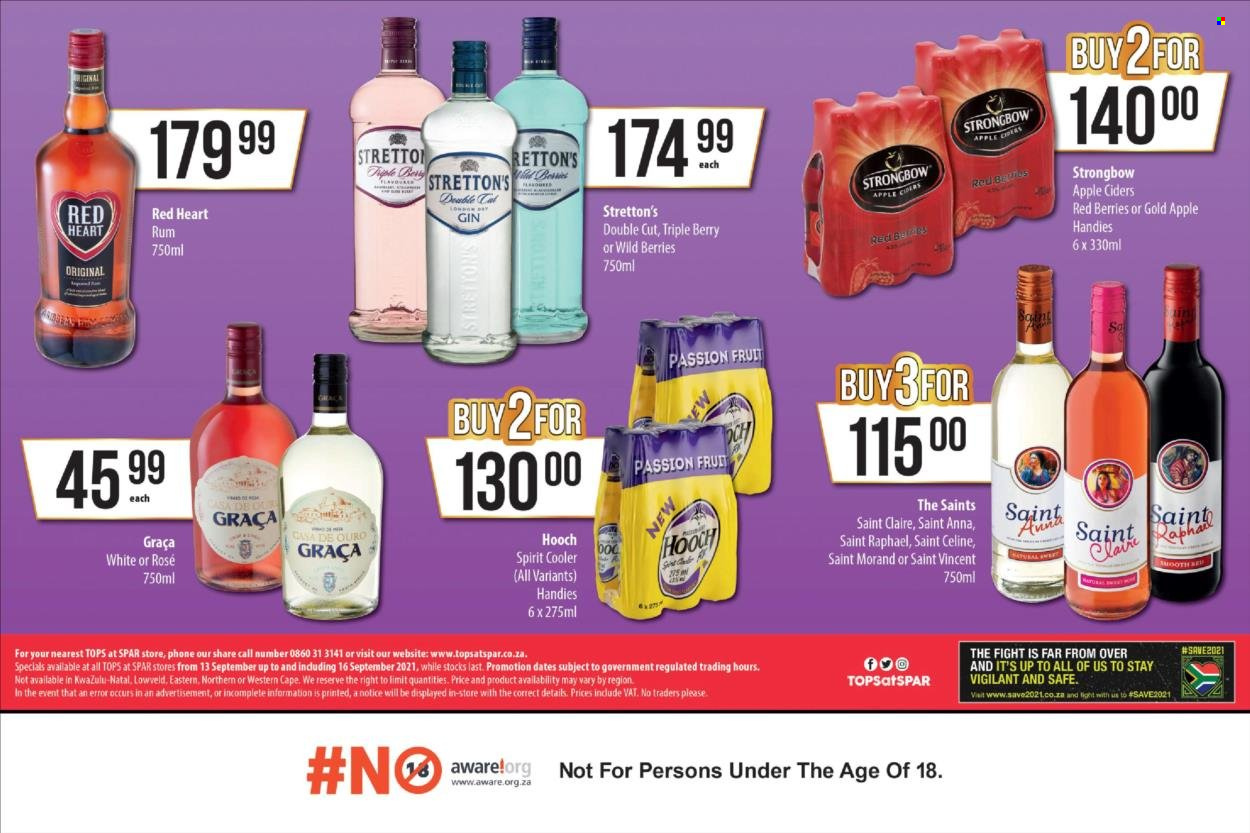 TOPS at SPAR specials - 13/09/2021 - 16/09/2021. Page 2