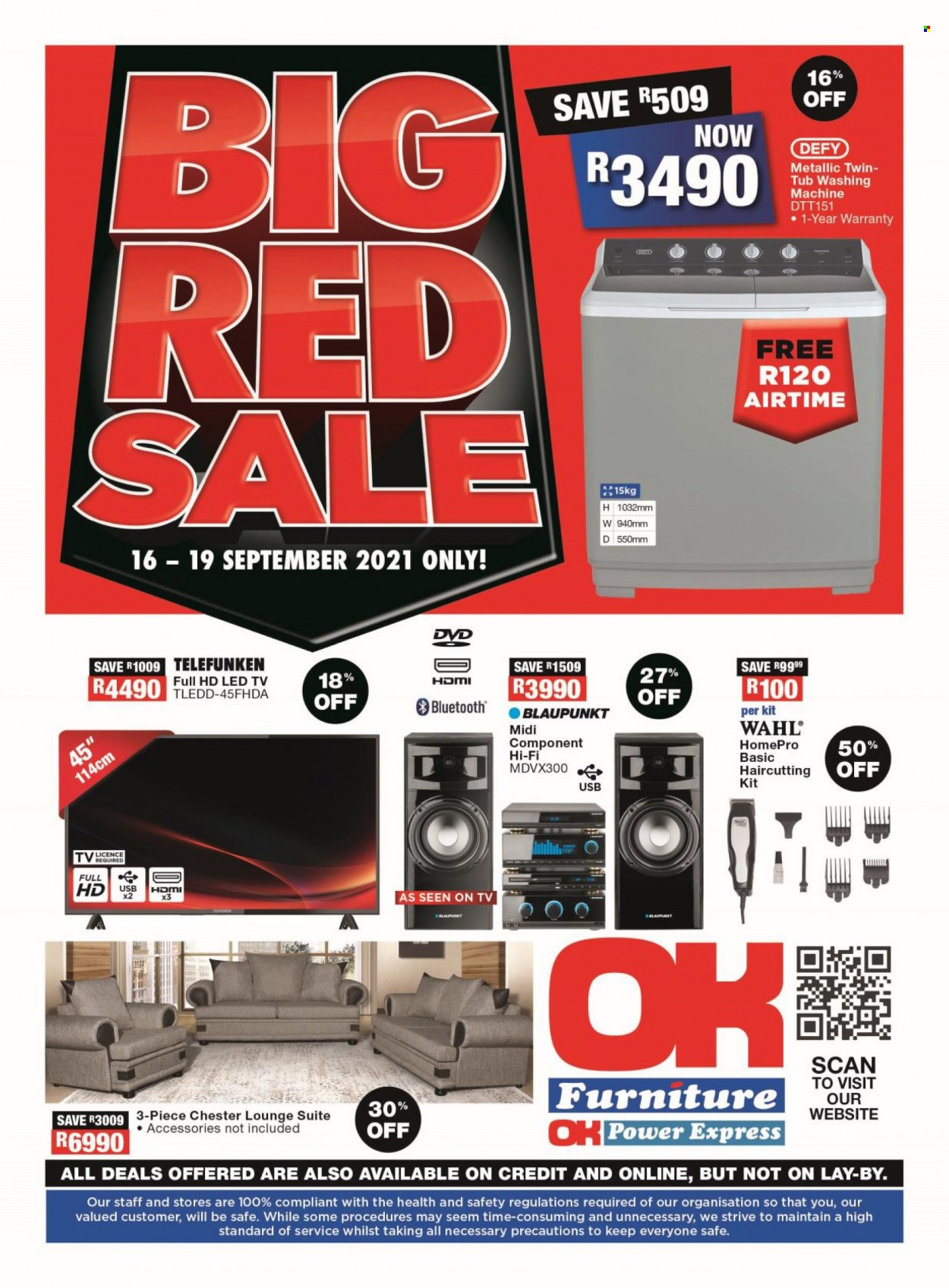 OK Furniture specials - 16/09/2021 - 19/09/2021. Page 1