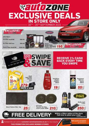AutoZone catalogue  - 09.16.2021 - 09.20.2021.
