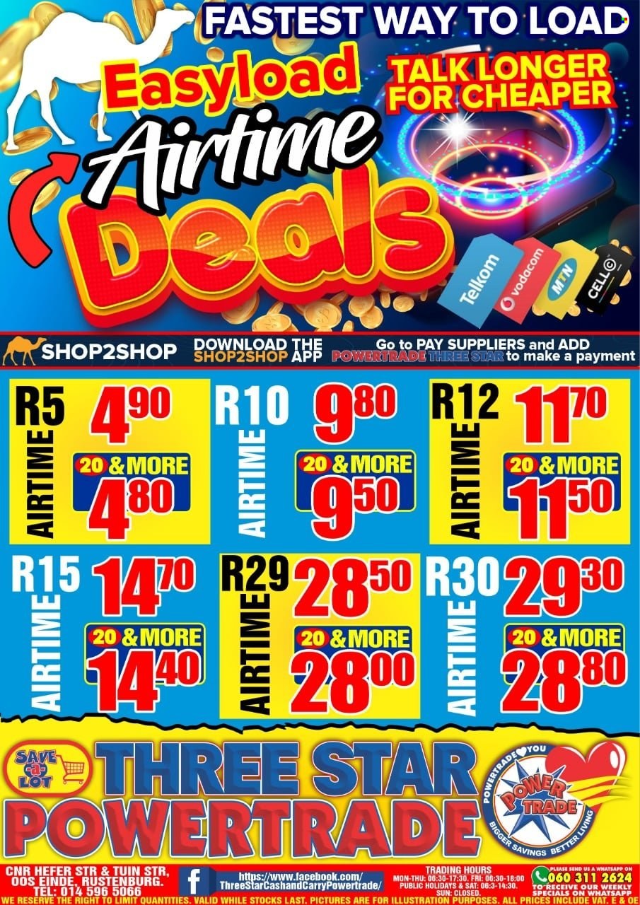 Three Star Cash and Carry specials. Page 1