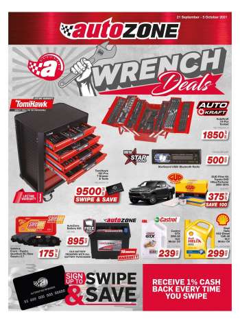 AutoZone catalogue  - 21/09/2021 - 05/10/2021.