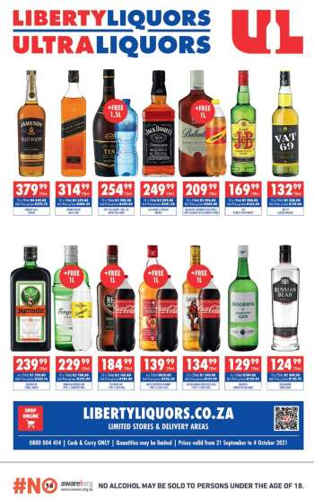 Liberty Liquors catalogue  - 21/09/2021 - 04/10/2021.
