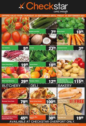 Checkstar catalogue  - 23/09/2021 - 24/09/2021.