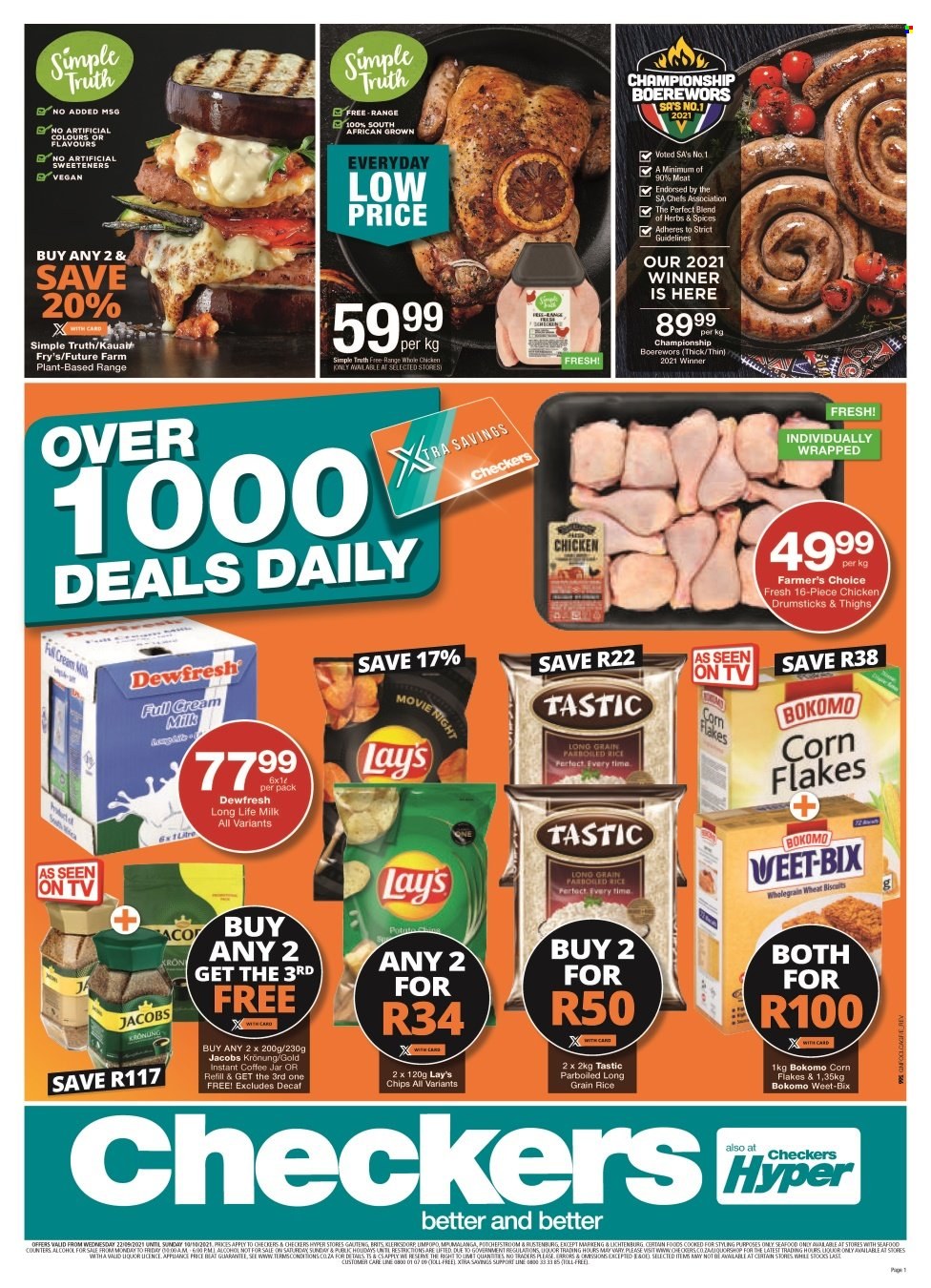 Checkers specials - 22/09/2021 - 10/10/2021. Page 1