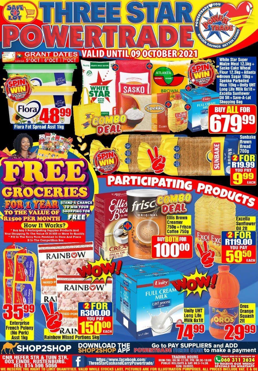 Three Star Cash and Carry specials - 23/09/2021 - 09/10/2021. Page 1