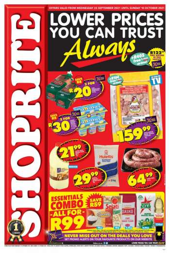 Shoprite catalogue  - 22/09/2021 - 10/10/2021.