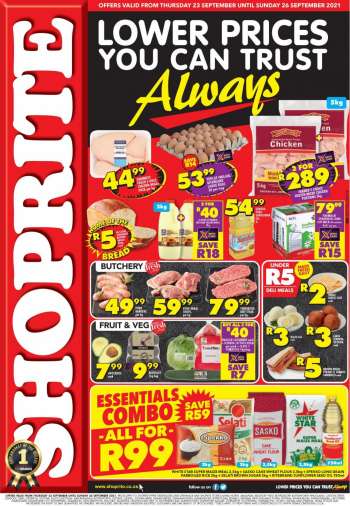 Shoprite catalogue  - 23/09/2021 - 26/09/2021.