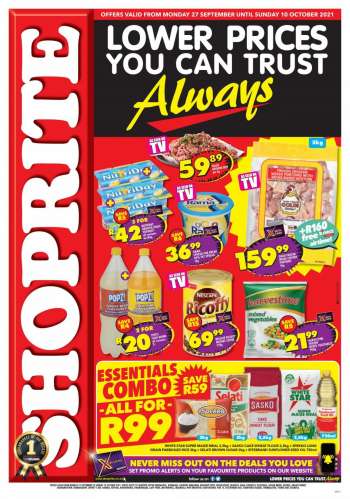 Shoprite catalogue  - 27/09/2021 - 10/10/2021.