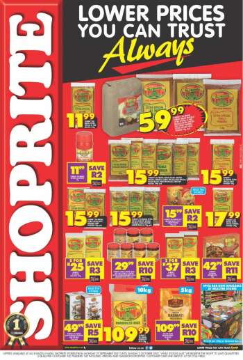 Shoprite catalogue  - 27/09/2021 - 03/10/2021.