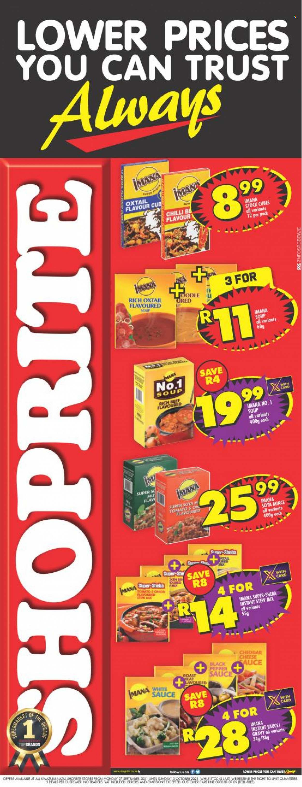 Shoprite specials - 27/09/2021 - 10/10/2021. Page 1