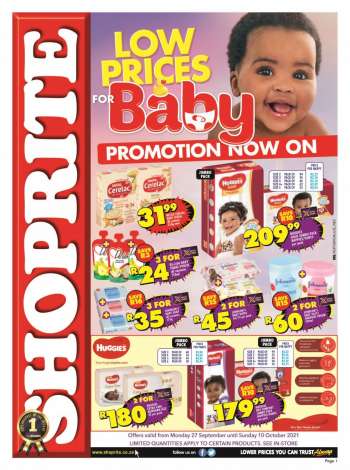 Shoprite catalogue  - 27/09/2021 - 10/10/2021.