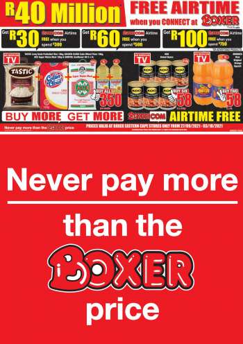 Boxer catalogue  - 27/09/2021 - 03/10/2021.