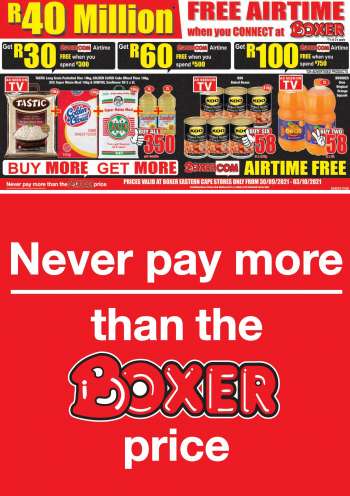 Boxer catalogue  - 30/09/2021 - 03/10/2021.