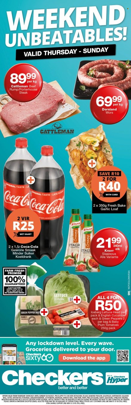 Checkers specials - 30/09/2021 - 03/10/2021. Page 1