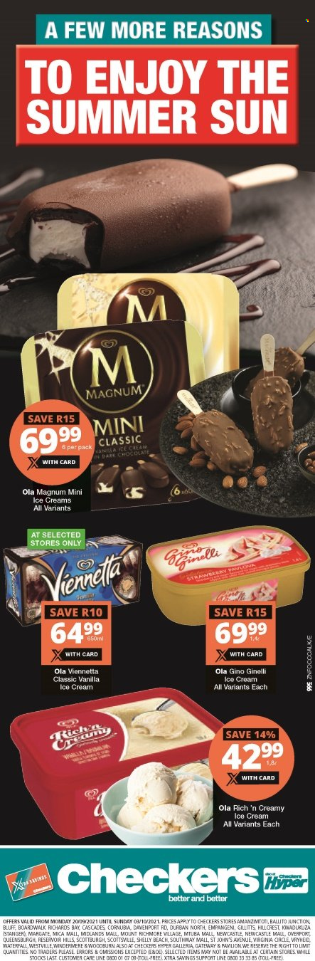 Checkers specials - 20/09/2021 - 03/10/2021. Page 1