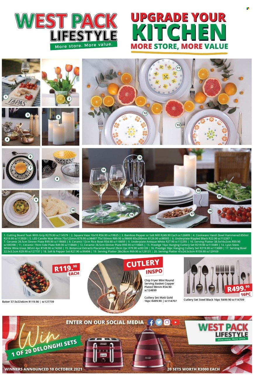 West Pack Lifestyle specials - 21/09/2021 - 10/10/2021. Page 1