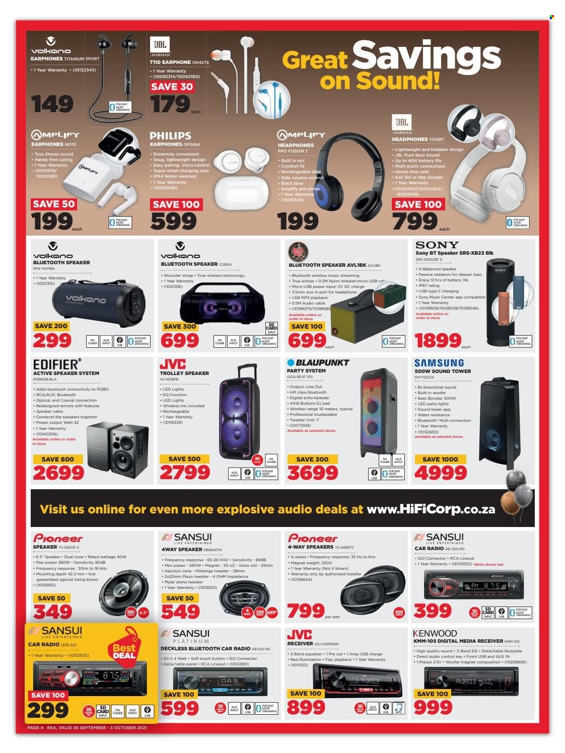 HiFi Corp specials - 28/09/2021 - 03/10/2021. Page 4
