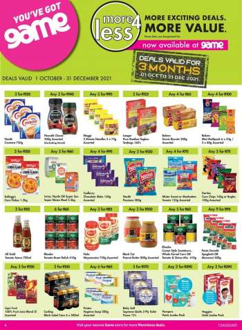 Game catalogue  - 01/10/2021 - 31/12/2021.