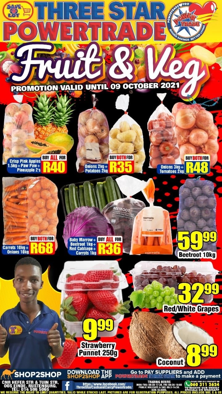 Three Star Cash and Carry specials - 30/09/2021 - 09/10/2021. Page 1