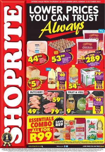 Shoprite catalogue  - 30/09/2021 - 03/10/2021.