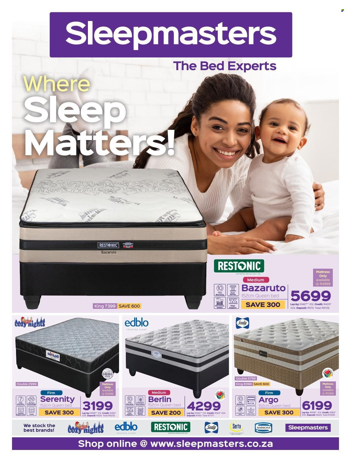 Sleepmasters specials - 04/10/2021 - 31/10/2021. Page 1