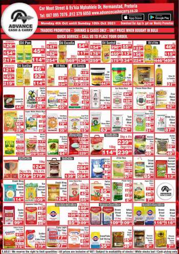 Advance Cash & Carry catalogue  - 04/10/2021 - 10/10/2021.