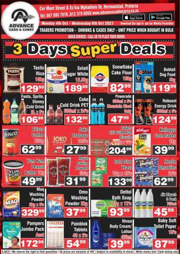 Advance Cash & Carry catalogue  - 04/10/2021 - 06/10/2021.