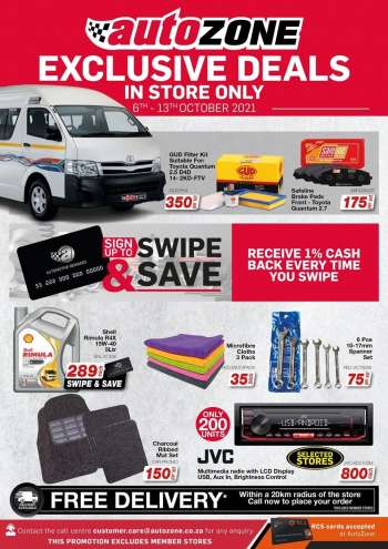 AutoZone catalogue  - 06/10/2021 - 13/10/2021.