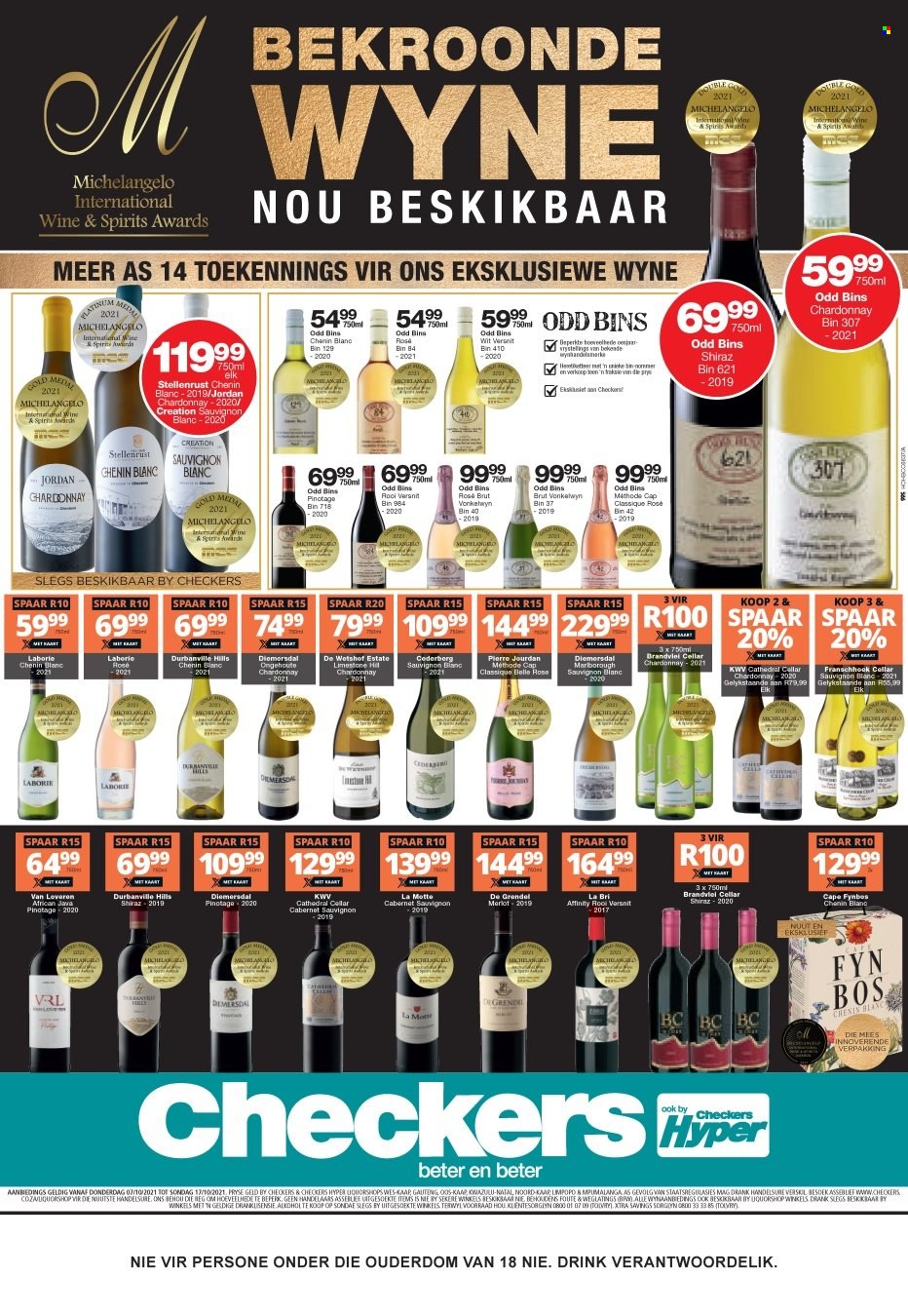 Checkers specials - 07/10/2021 - 17/10/2021. Page 1