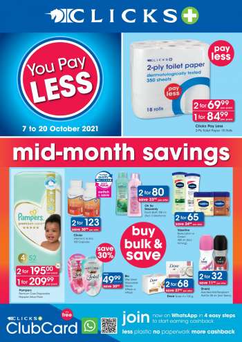 Clicks catalogue  - 07/10/2021 - 20/10/2021.