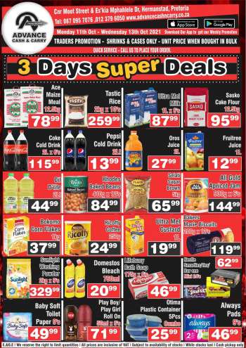 Advance Cash & Carry catalogue  - 11/10/2021 - 13/10/2021.