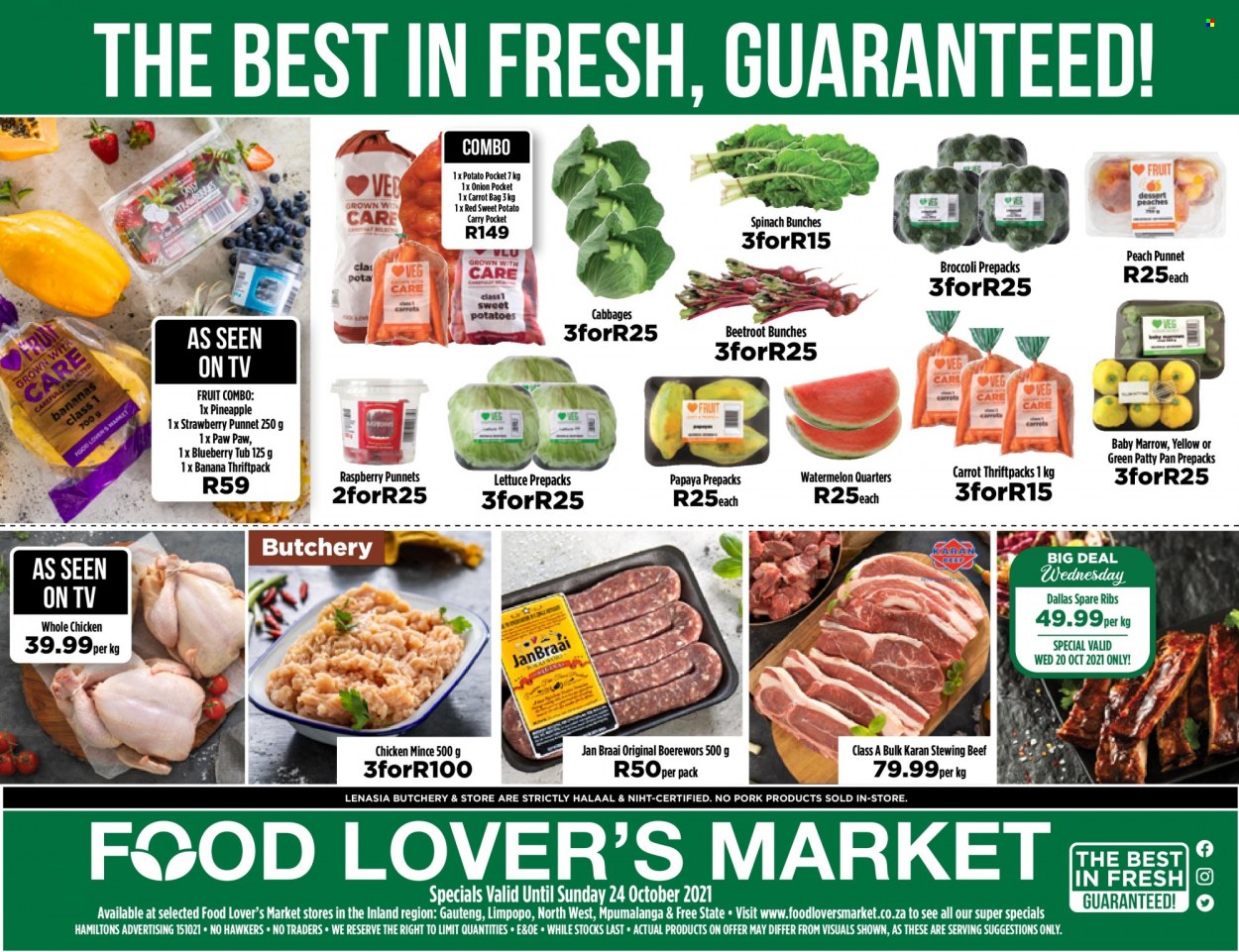 Food Lover's Market specials - 19/10/2021 - 24/10/2021. Page 1