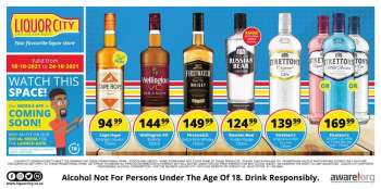 Liquor City catalogue  - 18/10/2021 - 24/10/2021.