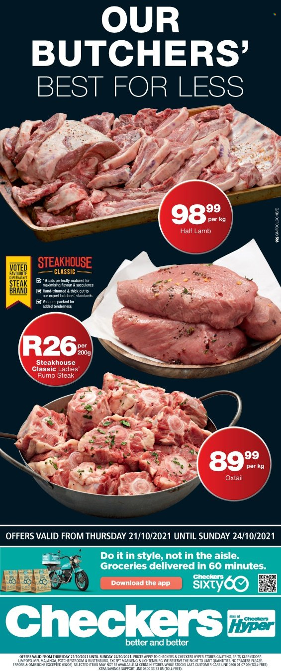 Checkers specials - 21/10/2021 - 24/10/2021. Page 1