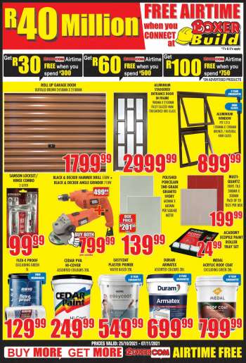 Boxer catalogue  - 25/10/2021 - 07/11/2021.