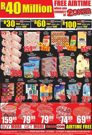 Boxer catalogue  - 27/10/2021 - 31/10/2021.