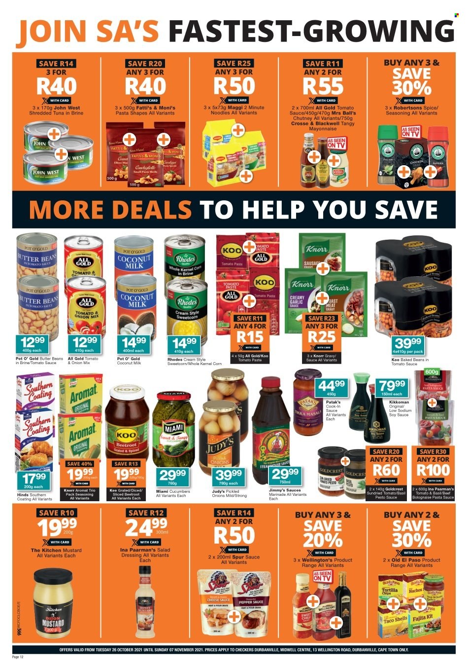 Checkers specials - 26/10/2021 - 07/11/2021. Page 12
