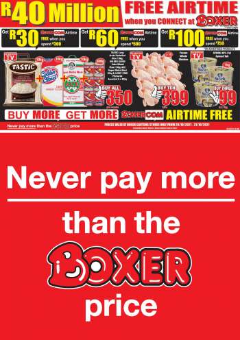 Boxer catalogue  - 28/10/2021 - 31/10/2021.