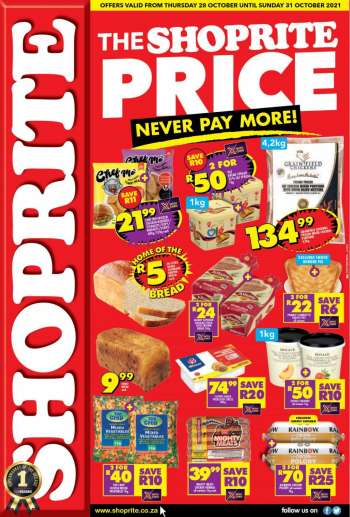 Shoprite catalogue  - 28/10/2021 - 31/10/2021.