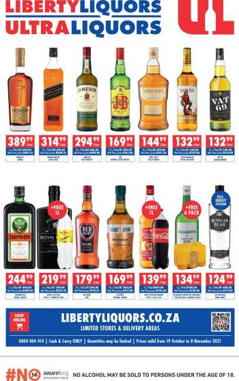 Liberty Liquors catalogue  - 19/10/2021 - 08/11/2021.