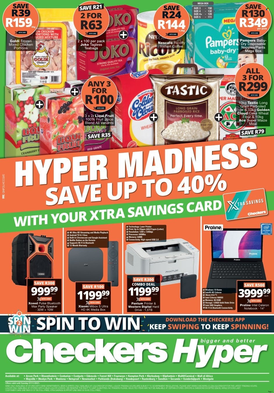 Checkers specials - 03/11/2021 - 07/11/2021. Page 1