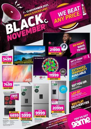 Game catalogue  - 07/11/2021 - 12/11/2021.