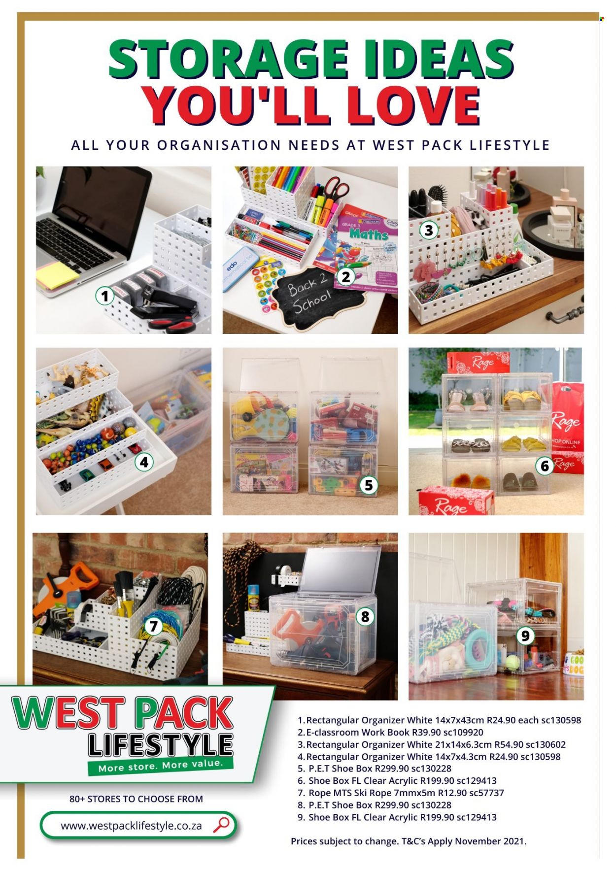 West Pack Lifestyle specials. Page 1