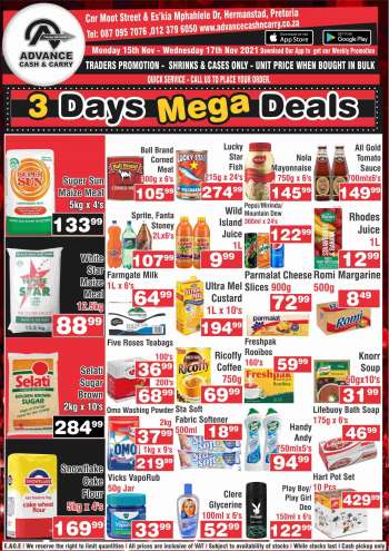 Advance Cash & Carry catalogue  - 15/11/2021 - 17/11/2021.