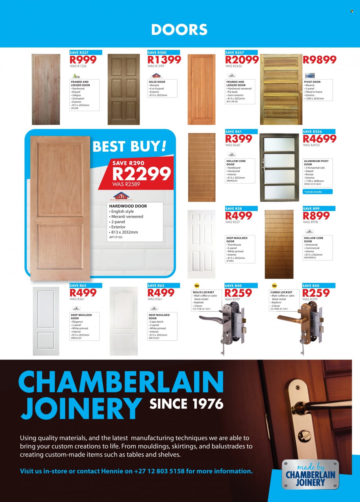 Chamberlain specials - 08/11/2021 - 12/12/2021. Page 2