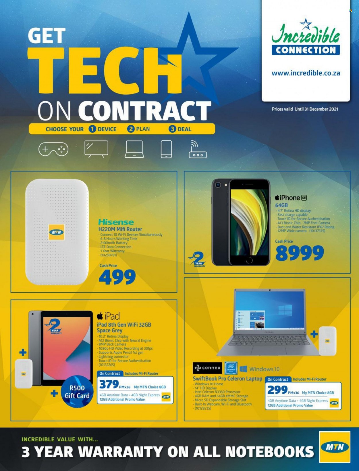 Incredible Connection specials - 15/11/2021 - 31/12/2021. Page 1