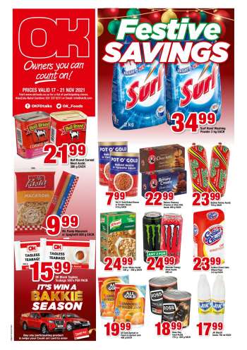 OK Foods catalogue  - 17/11/2021 - 21/11/2021.