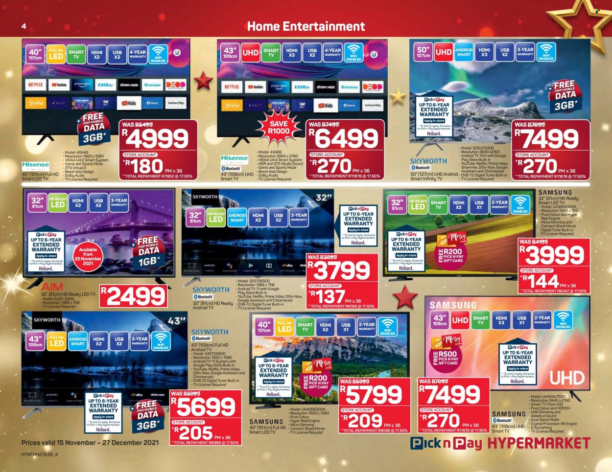 Pick n Pay Hypermarket specials - 15/11/2021 - 27/12/2021. Page 4