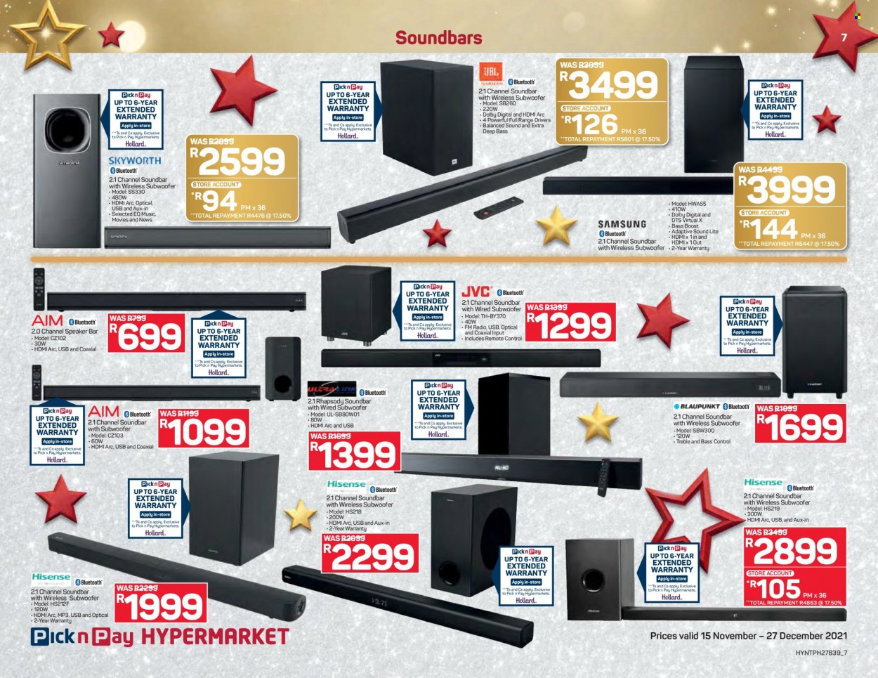 Pick n Pay Hypermarket specials - 15/11/2021 - 27/12/2021. Page 7